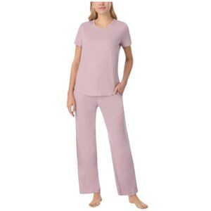 NEW Midnight by Carole Hochman Crepe Knit Sleep Set | Blush Pink